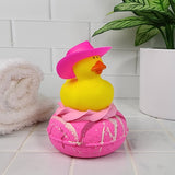 Yee-Hot Pink Duck Donut Bath Bomb