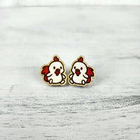 Chicken Stud Earrings