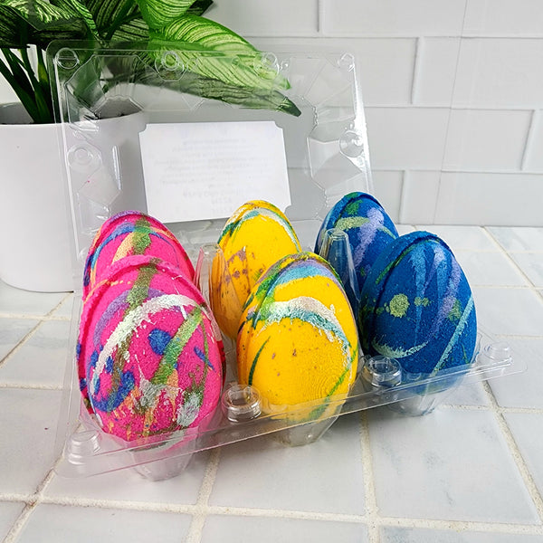 6 Pack Egg Bath Bombs